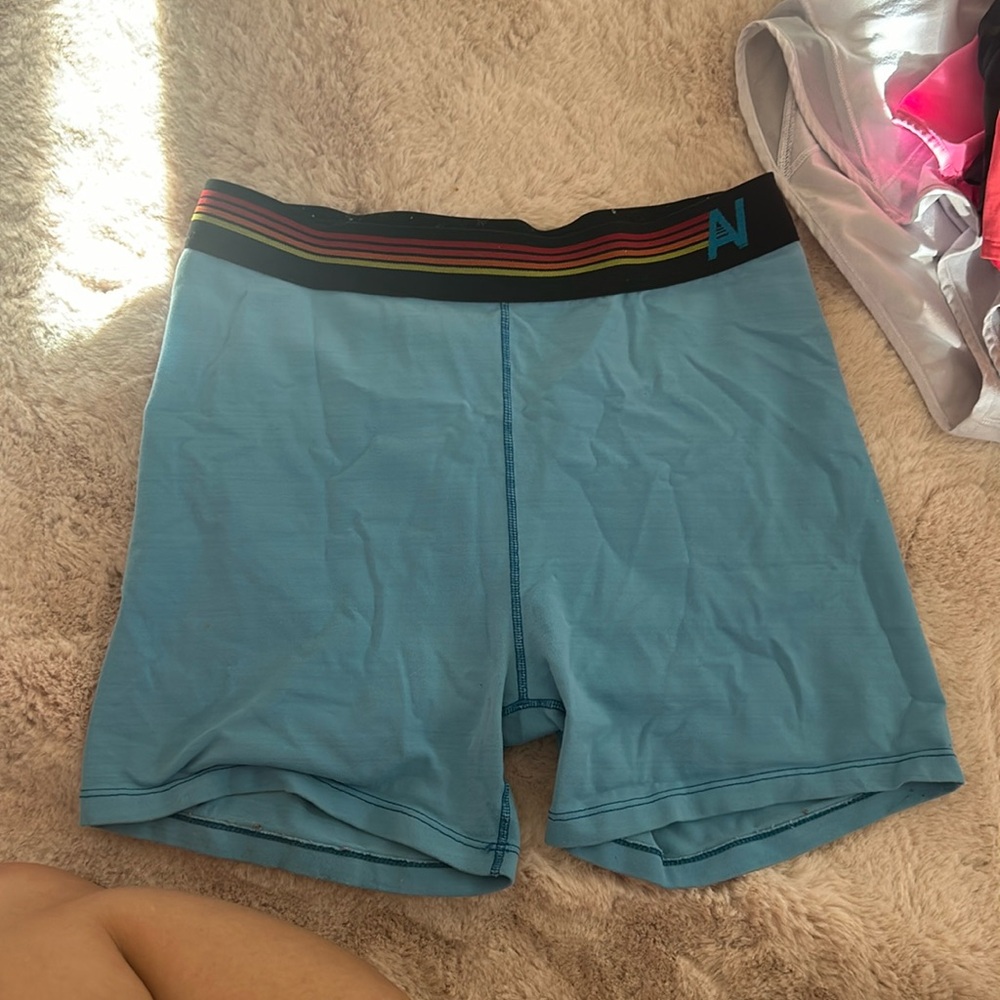 Aviator nation, blue biker shorts